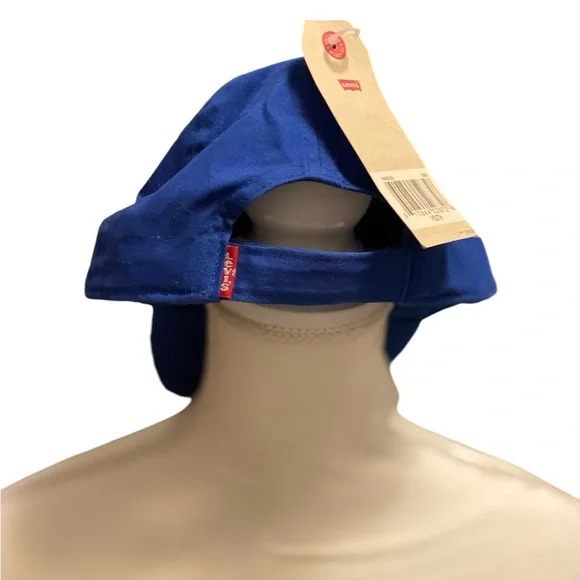 Authentic Levis Blue Red Youth Ball Cap Hat Hook & Loop Adjustable Baseball - Picture 3 of 6